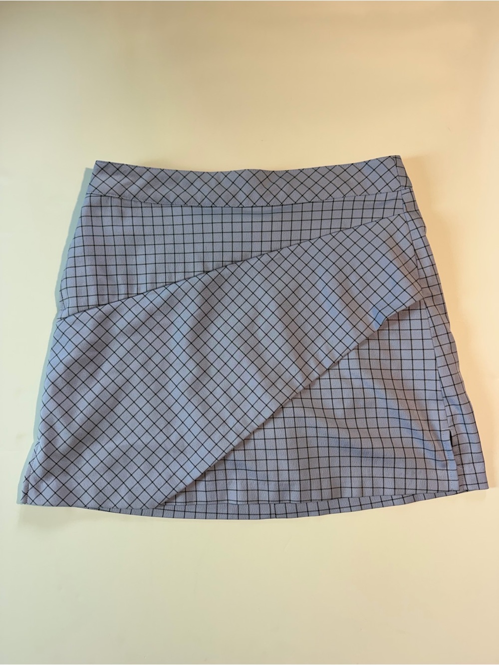 Lady Hagen bluish purple Grid Asymmetric Skort for Pickleball/ Golf/ Tennis :etc